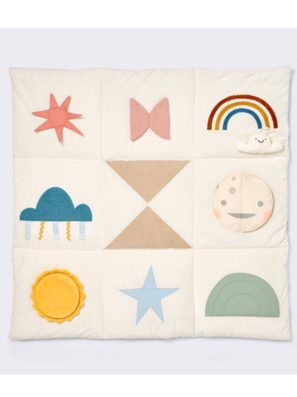 CLOUD ISLAND NEW Geometric Interactive
Playmat  Shapes Pattern, 40" x
40"